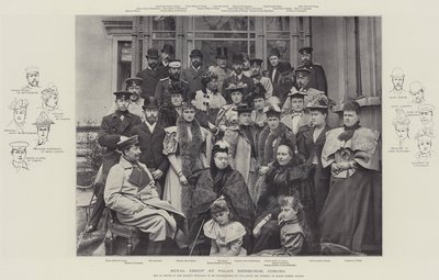 Koninklijke Groep in Palais Edinburgh, Coburg door English Photographer