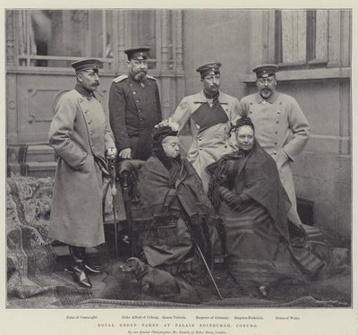 Koninklijke Groep genomen in Palais Edinburgh, Coburg door English Photographer