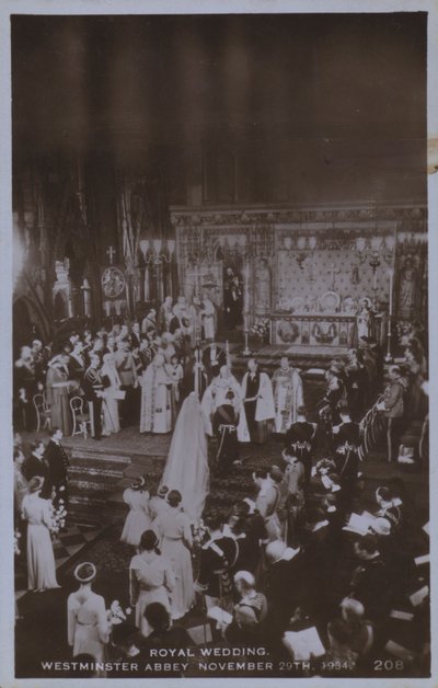 Koninklijk huwelijk, Westminster Abbey 29 november 1934 door English Photographer