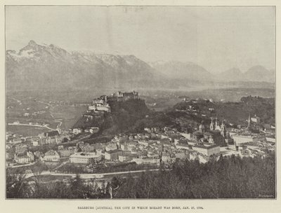 Salzburg (Oostenrijk), de stad waar Mozart werd geboren, 27 januari 1756 door English Photographer