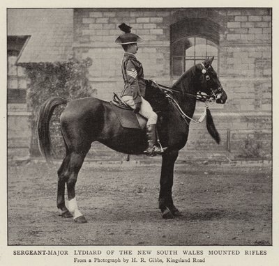 Sergeant-Majoor Lydiard van de New South Wales Mounted Rifles door English Photographer