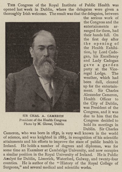Sir Charles A Cameron door English Photographer