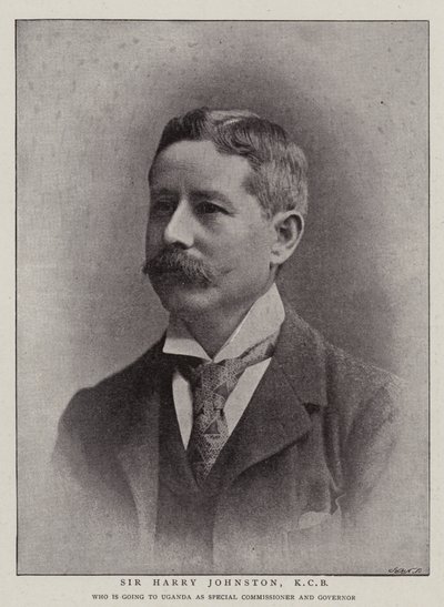 Sir Harry Johnston, KCB door English Photographer