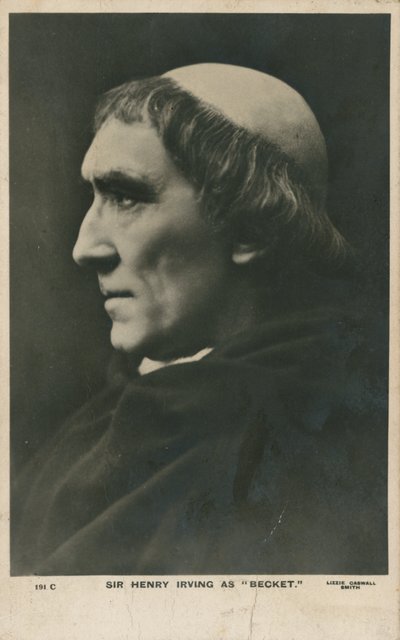 Sir Henry Irving als Becket door English Photographer
