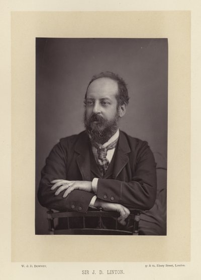 Sir James Dromgole Linton, aquarellist door English Photographer