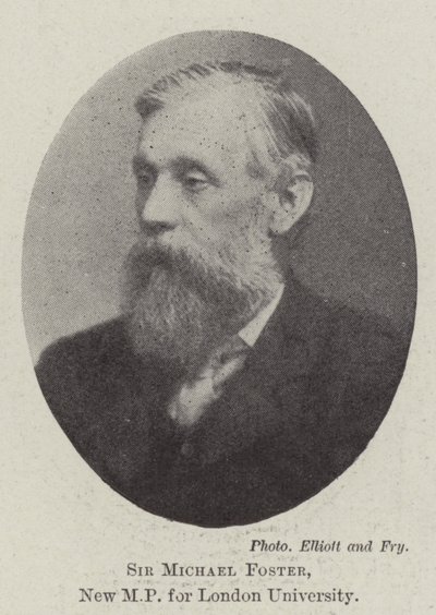Sir Michael Foster, nieuw parlementslid voor de Universiteit van Londen door English Photographer