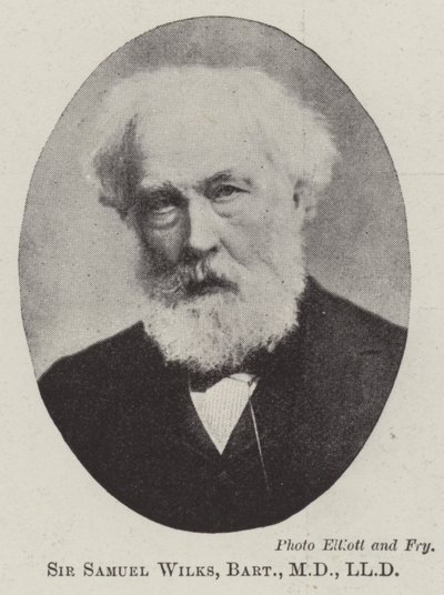 Sir Samuel Wilks, baronet, MD, LLD door English Photographer