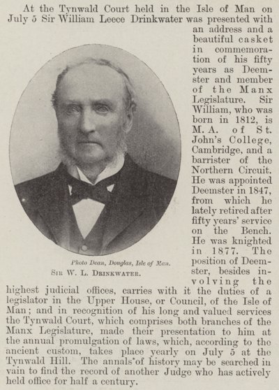 Sir W L Drinkwater door English Photographer
