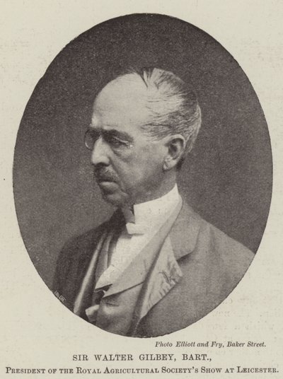 Sir Walter Gilbey, baronet, voorzitter van de Royal Agricultural Society