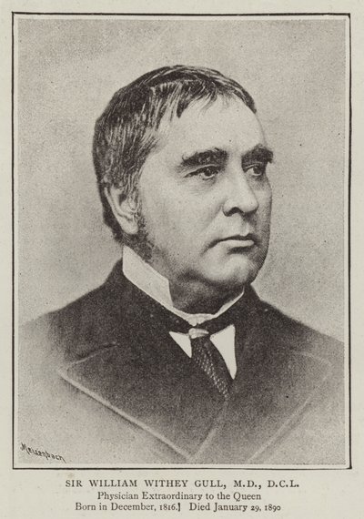 Sir William Withey Gull, MD, DCL door English Photographer