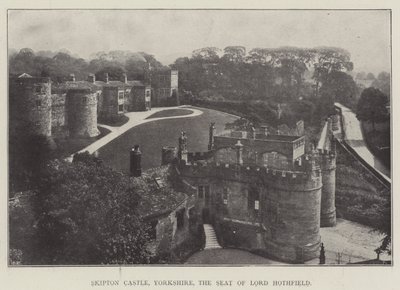 Skipton Castle, Yorkshire, de zetel van Lord Hothfield door English Photographer