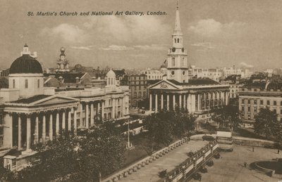 St Martins Kerk en Nationaal Kunstgalerij, Londen door English Photographer