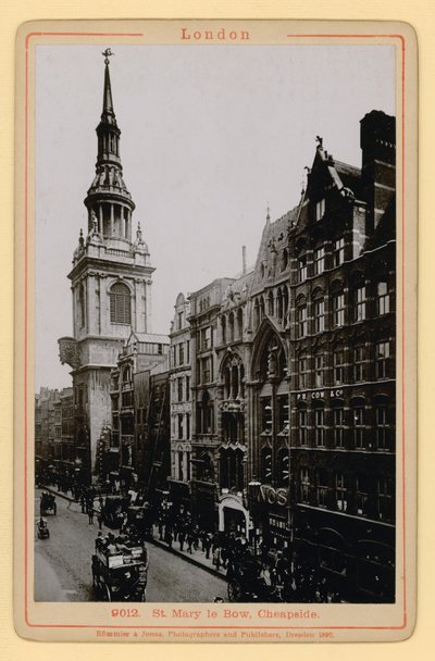 St Mary le Bow, Cheapside, Londen door English Photographer