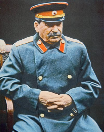 Stalin op de Jalta-conferentie, februari 1945 (foto) door English Photographer