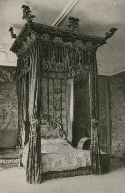Staatslaapkamer, Haddon Hall door English Photographer