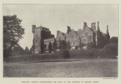 Stradey Kasteel, Carmarthen, de Residentie van Mr. Charles W. Mansel Lewis door English Photographer