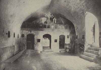Synagoge van Christus in Nazareth, waar Christus zijn eerste preek hield door English Photographer