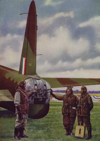 Staartkoepel van een Britse Vickers Wellington middelzware bommenwerper door English Photographer
