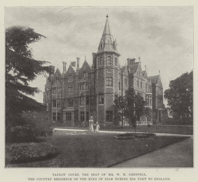 Taplow Court, het landgoed van de heer W H Grenfell, het buitenverblijf van de koning van Siam tijdens zijn bezoek aan Engeland door English Photographer