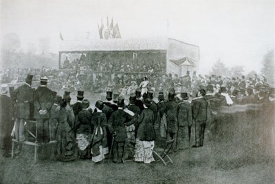 Tennis Enkelspel Uitdagingsronde: J T Hartley v H F Lawford door English Photographer
