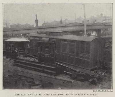 Het Ongeluk bij St Johns Station, South-Eastern Railway door English Photographer