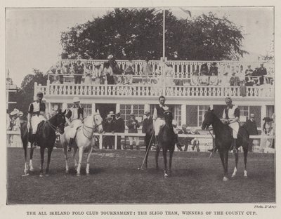 Het All Ireland Polo Club Toernooi, het Sligo Team, Winnaars van de County Cup door English Photographer
