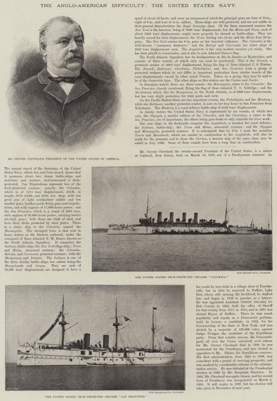 De Anglo-Amerikaanse moeilijkheid, de marine van de Verenigde Staten door English Photographer