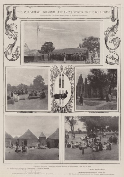 De Anglo-Franse grensafwikkelingsmissie naar de Goudkust door English Photographer