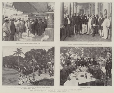 De annexatie van Hawaï door de Verenigde Staten van Amerika door English Photographer