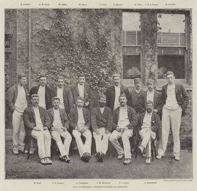 De Australische cricketspelers in Engeland door English Photographer