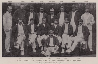 Het Australische cricketteam dat nu dit land bezoekt door English Photographer