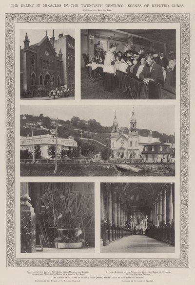 Het geloof in wonderen in de twintigste eeuw, scènes van vermeende genezingen door English Photographer