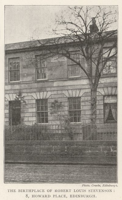 Het geboortehuis van Robert Louis Stevenson, 8, Howard Place, Edinburgh door English Photographer