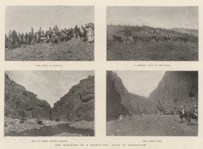 De Blokkade van een Weerbarstige Stam in Waziristan door English Photographer