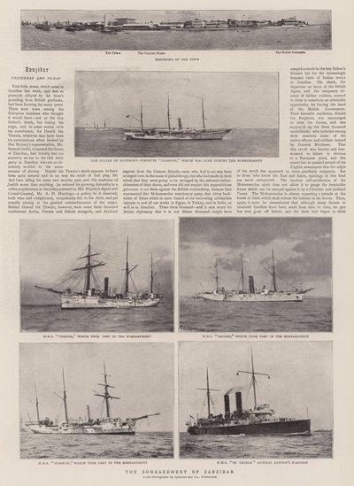 Het bombardement van Zanzibar door English Photographer