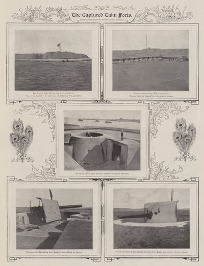 De veroverde Taku forten, 1900 door English Photographer