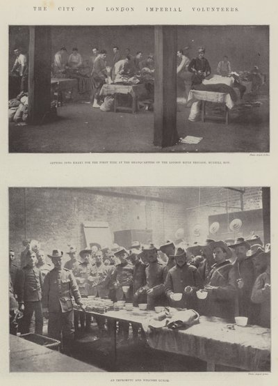 De City of London Imperial Volunteers door English Photographer