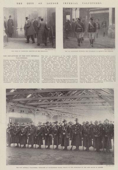 De City of London Imperial Volunteers door English Photographer