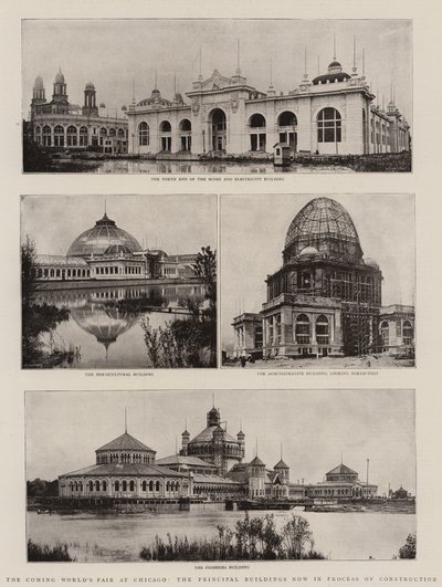 De komende Wereldtentoonstelling in Chicago, de belangrijkste gebouwen die nu in aanbouw zijn door English Photographer
