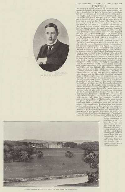 De meerderjarigheid van de hertog van Roxburghe door English Photographer