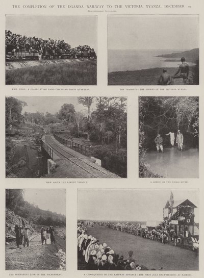 De voltooiing van de Oeganda-spoorweg naar de Victoria Nyanza, 19 december door English Photographer