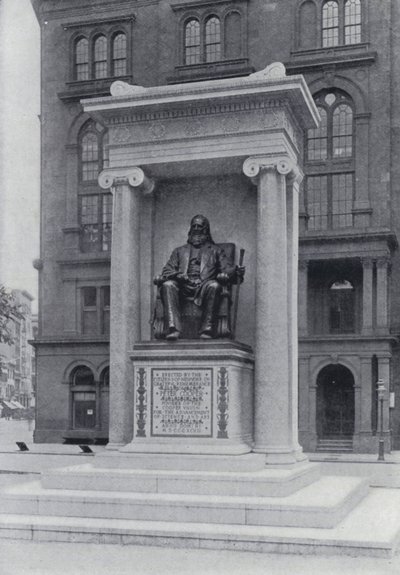 Het Cooper Institute en Monument, New York door English Photographer