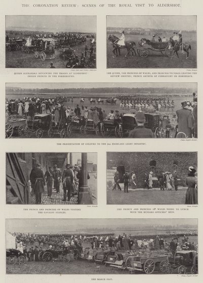 De Kroningsparade, Scènes van het Koninklijk Bezoek aan Aldershot door English Photographer