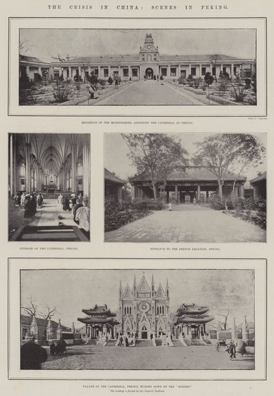 De crisis in China, scènes in Peking door English Photographer