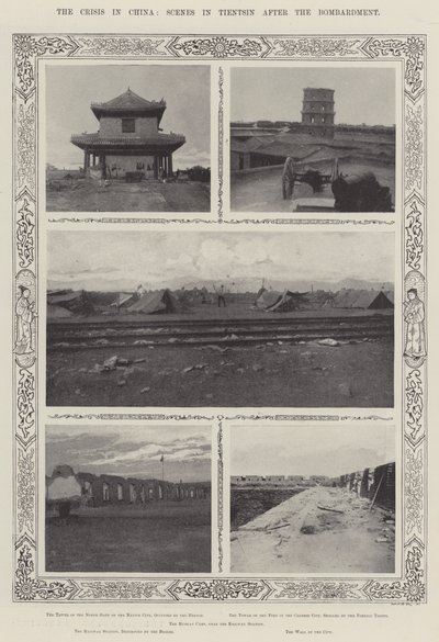 De Crisis in China, Scènes in Tientsin na het Bombardement door English Photographer