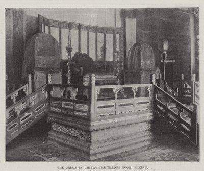 De crisis in China, de troonzaal, Peking door English Photographer