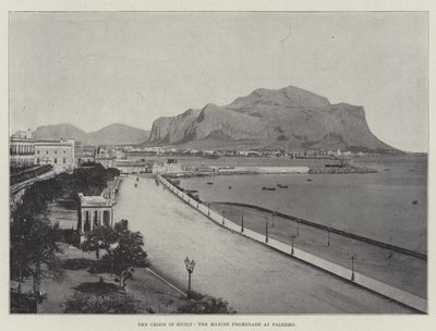De Crisis in Sicilië, de Marine Promenade in Palermo door English Photographer
