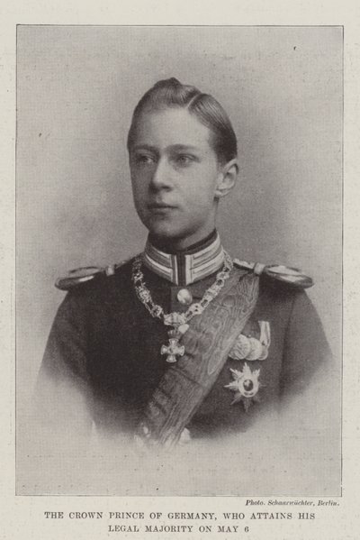 De kroonprins van Duitsland, die op 6 mei zijn wettelijke meerderjarigheid bereikt door English Photographer