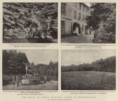 De dood van prins Bismarck, scènes in Friedrichsruh door English Photographer