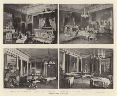 Het Diamanten Jubileum, accommodatie voor Koninklijke Gasten in Buckingham Palace, de Belgische Kamers door English Photographer